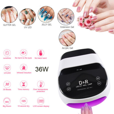 

Gobestart LED UV 36W Nail Dryer Curing Gel Polish Lamp Light Curing Manicure Machine Nail