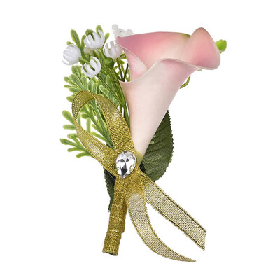

Bridegroom Groom Boutonniere Artificial Silk Corsage Mens Brooch Corsage Flowers With Pin For Wedding Prom Party Supplies
