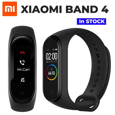 

Original 2019 Newest Xiaomi Mi Band 4 Smart Band 4 Bracelet Heart Rate Fitness Tracker Color Screen Bluetooth 50 - Black