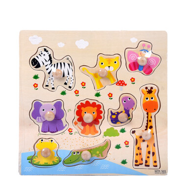 

Tailored 9 Piece Wooden Seabed animals Puzzle Jigsaw Early Learning Baby Kids Toys A