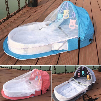 

Portable Bionic Baby CribBaby Safety Isolation Bed Multi-function BB Outdoor Folding Bed Travel Cradle Foldable Crib