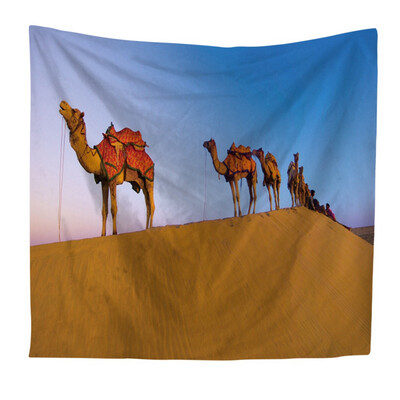

Desert Pyramid Nordic multi-functional polyester tapestry Creative home decorations Living room bedroom dorm decoration
