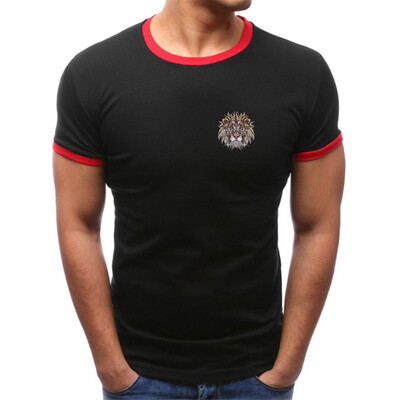 

Toponeto Men Fashion Solid Printing Style Cotton Design T-shirt Casual Shirts Tops Blouse