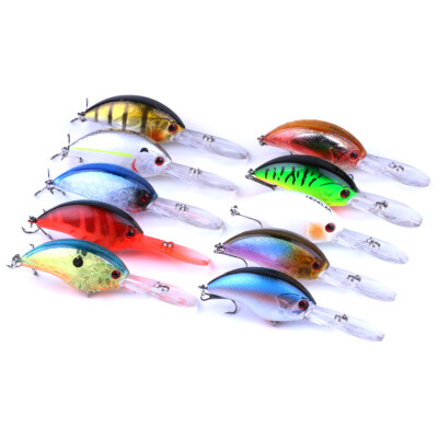 

Lifelike Rock Fishing Lure Compact Deep Swimming Crankbait Hard Bait 10 Colors Wobbler Fishing Tackle 9CM