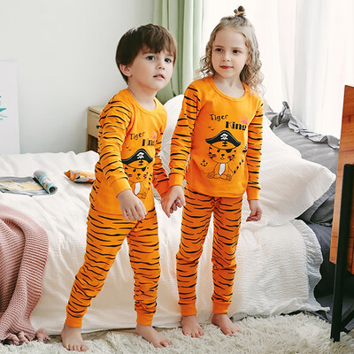 

Autumn Pajamas Baby Kids Girls Boys Cartoon Print Sleepwear Set Long Sleeve Cute Blouse TopsPants Pajamas