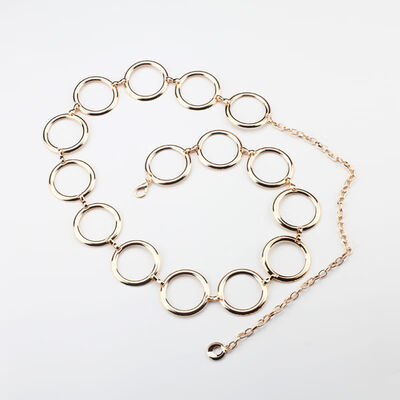 

Fashion Women Belt Hip High Waist Girls Gold Metal Chain Chunky Fringes Chain Waist Belt