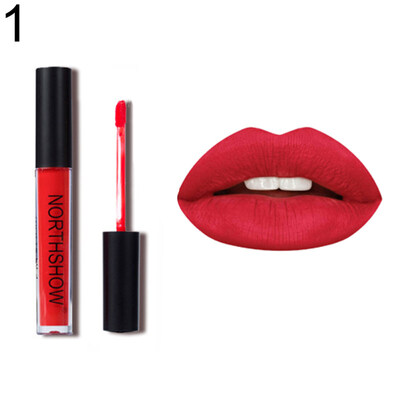 

NORTHSHOW Matte Metallic Non Sticky Lip Gloss Glaze Long Lasting Liquid Lipstick