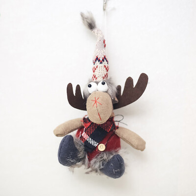 

Toponeto Christmas Ornaments Gift Santa Claus Snowman Tree Toy Doll Hang Decorations