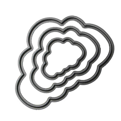 

Carbon Steel Cute Cloud Frame Stencil Embossing Cutting Dies 3D Scrapbooking Card Craft Dies