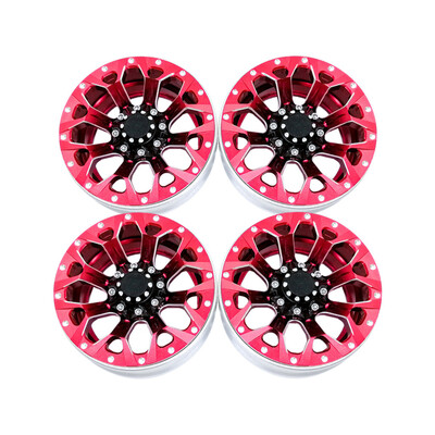

Tailored 4pcs Metal Alloy 19in Wheel Rim for 110 Traxxas trx4 HSP SCX10 D90 RC Car