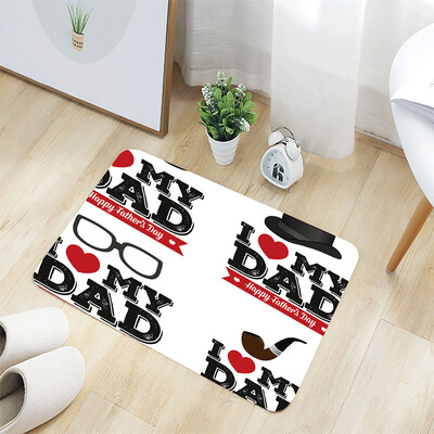 

Toponeto Fathers Day Comfort Square Flannel Kitchen Non-slip Mat 40x60CM