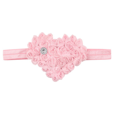 

Sweet Ribbon Hair Bands Heart Shape Headwear Photo Prop Flower Hairband Kids Newborn Baby Girl Headband Accessory