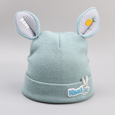 

East rhyme autumn&winter new tide baby boys&girls cotton cartoon ear hat warm childrens head cap