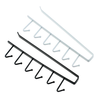 

Kitchen Cabinet Towel Hanging Hook Cup Mugs Storage Rack Stainless Steel Utensil Rack toilet tissue rack