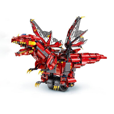 

RC Robot RC Building Block Robot Educational Bricks STEM Toys DIY Assembly Balanced Programming Dinosaur Robot 24G RC APP Control