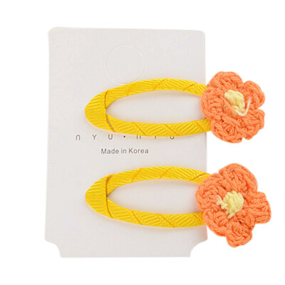 

Any Season New Baby Kids Girls Hair Clips Cute Lovely Sweet Cloth Flower Design High Quality Princess Hair Accessories Hair Pin