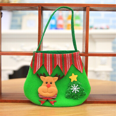 

Tailored Christmas Red Cartoon Old Man Snowman Candy Tote Child Gift Bag