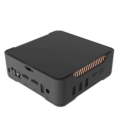 

AK3V Windows 10 Mini PC Computer Desktop Intel Celeron J3455 Quad-Core 23GhzHD Graphics 500 25" HDDSSD Bay Dual WiFi