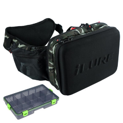 

Water-resistant Fishing Tackle Storage Bag Sling Pack Outdoor Shoulder Cross Body Bag with Utility Tackle Box