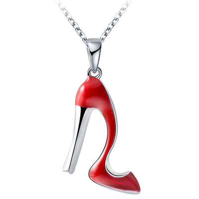 

New Fashion Ladies Necklace Platinum Temperament Lady High Heels Necklace