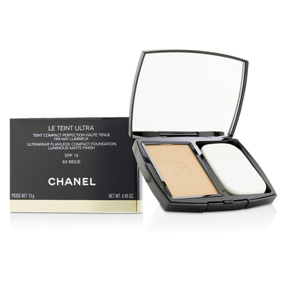 

CHANEL - Le Teint Ultra Ultrawear Flawless Compact Foundation Luminous Matte Finish SPF15 - 60 Beige 13g045oz