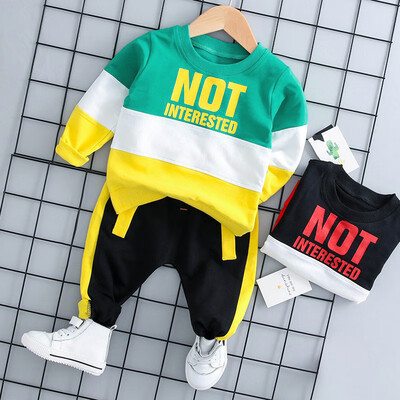 

Baby Boys Clothes 2019 New Children Kids Clothing Set Autumn Winter 3PCS Sweatshirt Suits Cotton Print Letter Sets