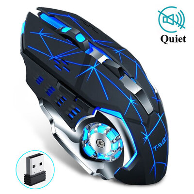 

The New LOLPUBG E-sports Mouse Rechargeable Wireless Silent LED Backlit Gaming Mouse