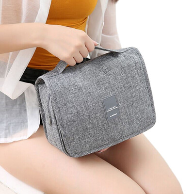 

Men&Women Foldable Travel Toiletry Hanging Hook Waterproof Cosmetics Make Up Storage Organizer Bag