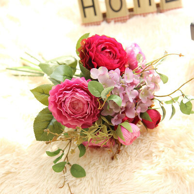 

Gobestart Artificial Fake Flowers Land Lotus Floral Wedding Bouquet Party Home Decor