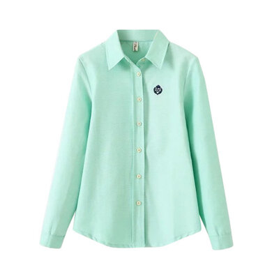 

Women Fashion Blouse Elegant Swan Embroidery White Blusas Office Lady Vintage Long Sleeve Shirt Work Wear Slim Tops Blusa