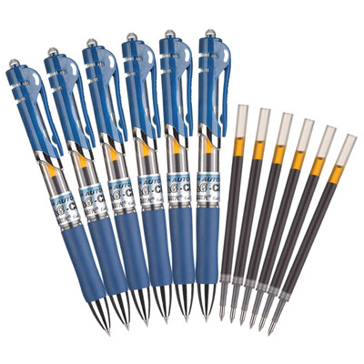

Morning light &G K3505mm ink blue classic bullet gel gel pen pen pen refill set 6 pen 6 core HAGP1036