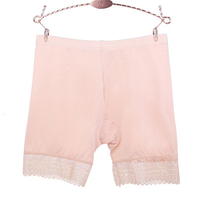 

Women Hot Pants Safety Pants Modal Seamless Sexy Lace Panties Summer Comfy Ultra-Thin Solid Color Boxer Femme Short Feminino