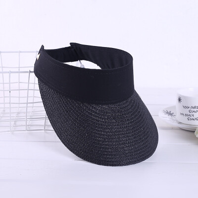 

Summer sun visor folding top hat fashion Joker travel rivet hat hairband Hat wholesale