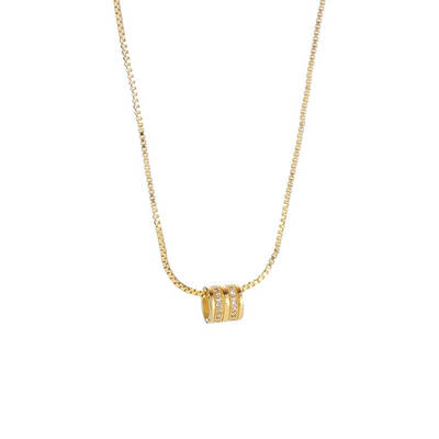 

Attractive Simple Rhinestone Geometry Pendant Necklace Set Girl Round Shape Chain Choker Lady Jewelry Gift