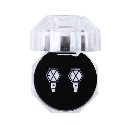 

Kpop BTS Blackpink GOT7 Earrings Plastic Resin Ear Studs Women Men simple chic jewelry1 Pair