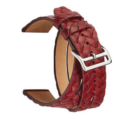 

〖Follure〗Double Tour Leather Accessory Band Replacement Bracelet For Apple Watch 4 44mm
