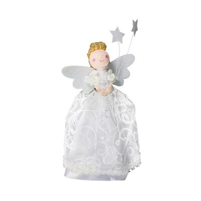 

Gobestart Christmas Ornaments Fabric Angel Doll Champagne Red Wine Bottle Cover