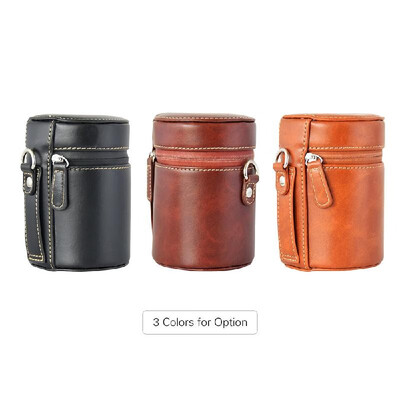 

PU Leather Pouch Protective Lens Case Bag Cover Inner Size 9565mm for Canon Nikon Sony Fuji Pentax Panasonic DSLR Universal Camer