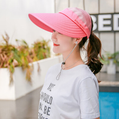 

Hat woman along the empty top sun hat sunscreen UV summer outdoor ride youth bike sun hat