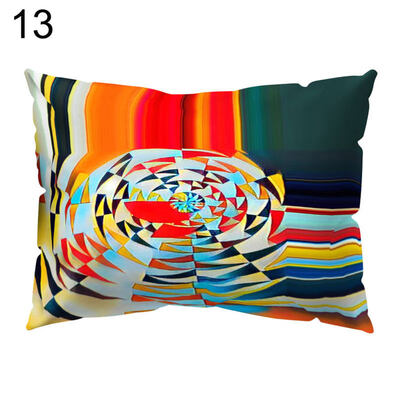 

Sun Flower Circle Leaf Pillow Case Cushion Cover Sofa Bed Car Cafe Office Decor