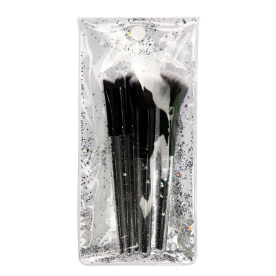 

5pcsset High Quality Makeup Diamond Glitter Makeup Brushes Set Acrylic Transparency Foundation Blending Brush Cosmetic Beauty