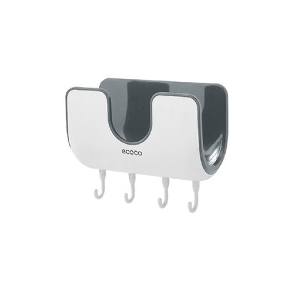 

ECOCO Wall-Mounted Floating Punch-Free Perforation-Free Houseware Pot Lid Pan Cover Organizer Rack Holder Stand Rest Shelf