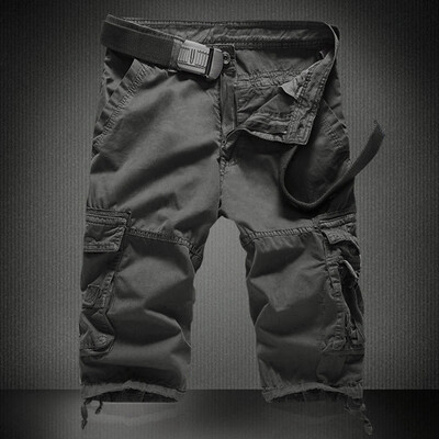 

Gobestart Mens Casual Solid Outdoor Pocket Beach Work Pants Cargo Shorts Pants