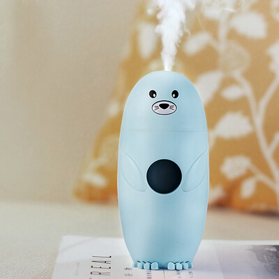 

Gobestart Lamp Humidifier Cute Seal LED Humidifier Air Diffuser Purifier Atomizer BG