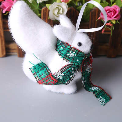 

JPGIF 1 Pcs Xmas Tree Pendant White Cute Bear Deer Foam Kids Gift Home