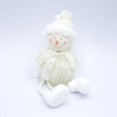 

Gobestart Cloth Plush Santa Doll Ornaments Foam Christmas Snowman Pendant
