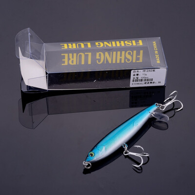 

Outdoor Minnow Fishing Lure Realistic Hard Fish Bait With Double Treble Hook Crankbait Pencil Swimbait For Saltwater Freshwater