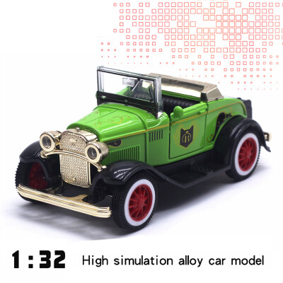 

High Simulation Retro Vintage Brazilian Vintage Classic Car Model 132 Alloy Pull Back Car Toys Boy Collection Model Kids Gift