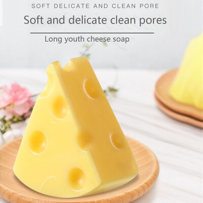 

Natural Cheese Cleansing Soap Lasting Moisturizing Oil-control Anti-acne Face Cleaning Soap