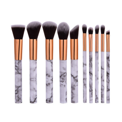 

Makeup Brushes Set 10pcs Soft Makeup Brush Set Foundation Powder Brush Make Up Brush Cosmetic Beauty Marble Tube Pro